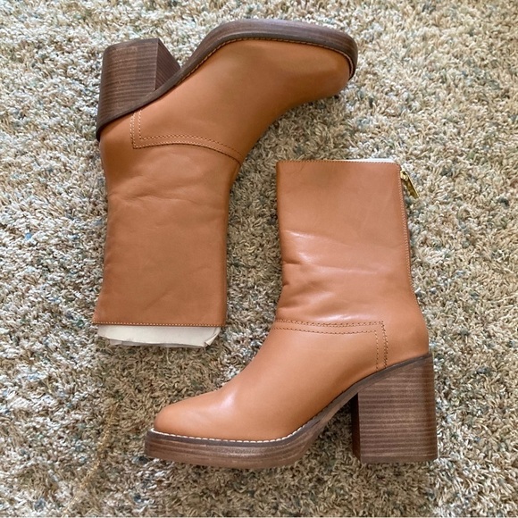 Free People Tan Heeled Boots - Picture 2 of 6